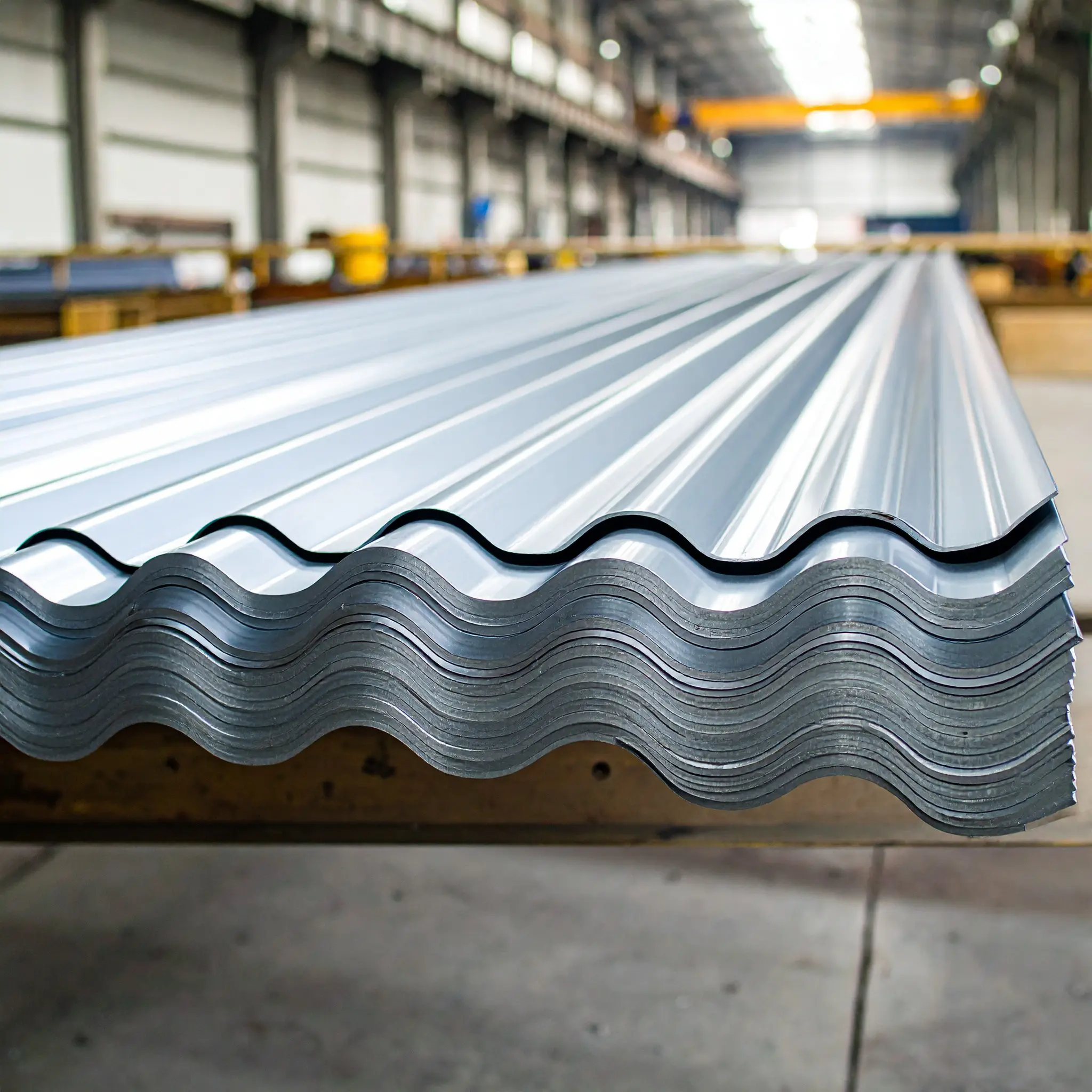 Corrugated sheet metal
